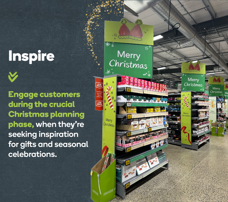 competition point of sale over supermarket aisle